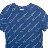 CHAMPION Mens T-Shirt Blue S