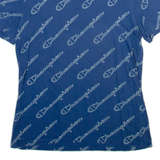 CHAMPION Mens T-Shirt Blue S