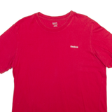 REEBOK Mens T-Shirt Red L