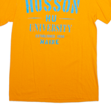 MV SPORT Husson University Mens T-Shirt Orange USA M