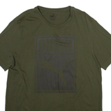 PUMA Mens T-Shirt Green XL