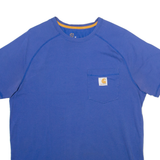 CARHARTT Mens T-Shirt Blue M