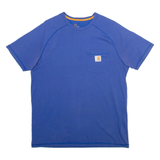 CARHARTT Mens T-Shirt Blue M