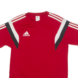 ADIDAS Mens T-Shirt Red Crew Neck S
