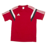 ADIDAS Mens T-Shirt Red Crew Neck S