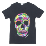 YAZBEK Mexico Skull Mens T-Shirt Black Crew Neck S