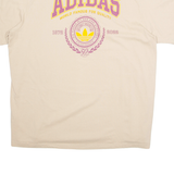 ADIDAS Originals Womens T-Shirt Beige 2XL