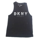 DKNY Womens Vest Black Sleeveless XS