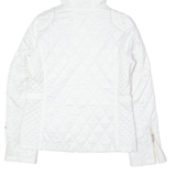 NAUTICA Womens Quilted Jacket White Hooded Diamond S