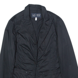 ARMANI JEANS Womens Blazer Jacket Black UK 8