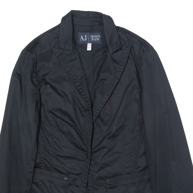 ARMANI JEANS Womens Blazer Jacket Black UK 8
