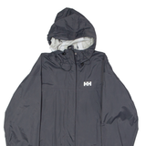 HELLY HANSEN Womens Rain Jacket Black Hooded S