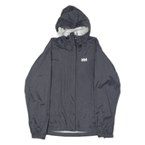 HELLY HANSEN Womens Rain Jacket Black Hooded S