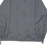 REEBOK Mens Rain Jacket Grey Nylon Hooded M