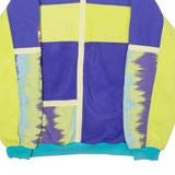 ADIDAS ORIGINALS Polarlite Trekking Mens Pullover Jacket Purple 90s Crazy Pattern M