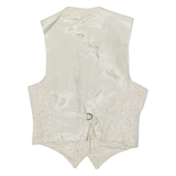 SYM Womens Blazer Waistcoat Cream Knit Wool 80s UK 12
