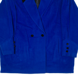 Womens Overcoat Coat Blue Wool 90s UK 18