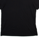 ADIDAS ORIGINALS Womens T-Shirt Black High Neck UK 10