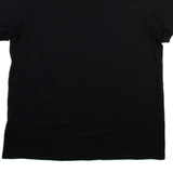 ADIDAS ORIGINALS Womens T-Shirt Black High Neck UK 10