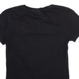 ADIDAS ORIGINALS Womens T-Shirt Black UK 8