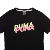 PUMA Womens T-Shirt Black XS