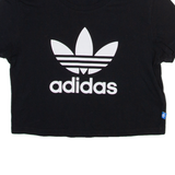 ADIDAS ORIGINALS Womens T-Shirt Black UK 8