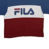 FILA Cropped Womens T-Shirt Blue M