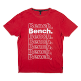 BENCH Mens T-Shirt Red XL