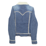 LEVI'S Girls Sherpa Lined Denim Jacket Blue L