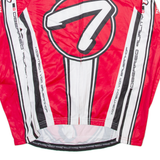 THOEMUS Cycling Full Zip Mens Jersey Red Long Sleeve S