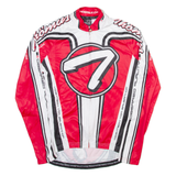 THOEMUS Cycling Full Zip Mens Jersey Red Long Sleeve S