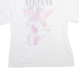 NIRVANA Mens Band T-Shirt White S