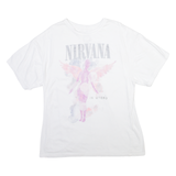 NIRVANA Mens Band T-Shirt White S
