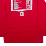 TRI LAKE INC Ohio State Buckeyes Mens T-Shirt Red Long Sleeve USA L