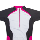 BRUNEX Womens Jersey White 1/4 Zip L