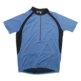 IXS Mens Jersey Blue 1/4 Zip L