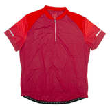 CRIVIT Mens Jersey Red 1/4 Zip XL