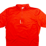 BTWIN Mens Jersey Red 1/4 Zip S