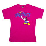 MICKEY UNLIMITED Mickey Mouse Mens T-Shirt Pink L
