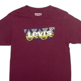 LEVI'S Mens T-Shirt Maroon S