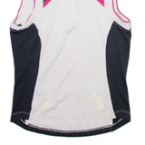 INOC Womens Jersey White Sleeveless 1/4 Zip S