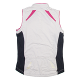 INOC Womens Jersey White Sleeveless 1/4 Zip S