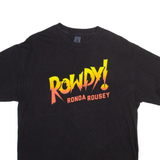 WWE Ronda Rousey Mens T-Shirt Black L