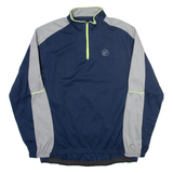 CRANE Mens Jersey Blue Long Sleeve 1/4 Zip XL