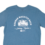 REEBOK Ragnar Wasatch Back Mens T-Shirt Blue XL
