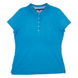 TOMMY HILFIGER Womens Polo Shirt Blue XL