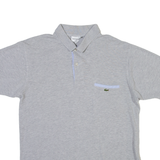 LACOSTE Mens Polo Shirt Grey M