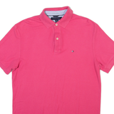 TOMMY HILFIGER Mens Polo Shirt Pink M