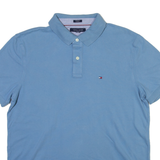 TOMMY HILFIGER Mens Polo Shirt Blue L