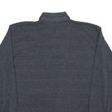 REEBOK Mens Polo Shirt Grey Long Sleeve L